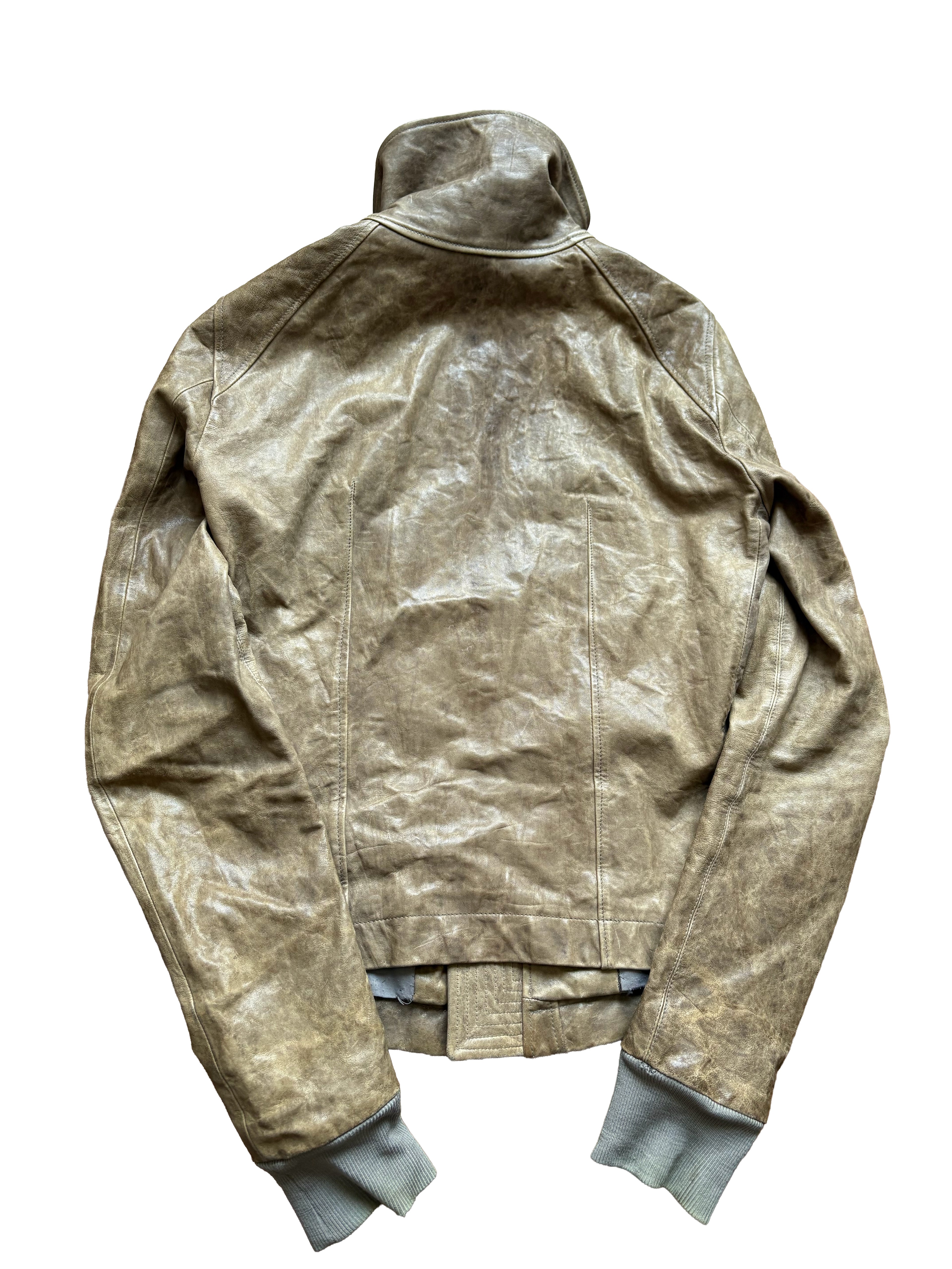 Rick Owens FW/09 Mollino Leather CRUST Jacket