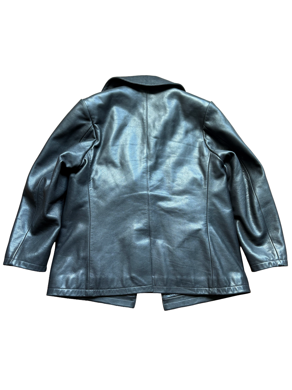 Chrome Hearts Double Breasted Leather Coat