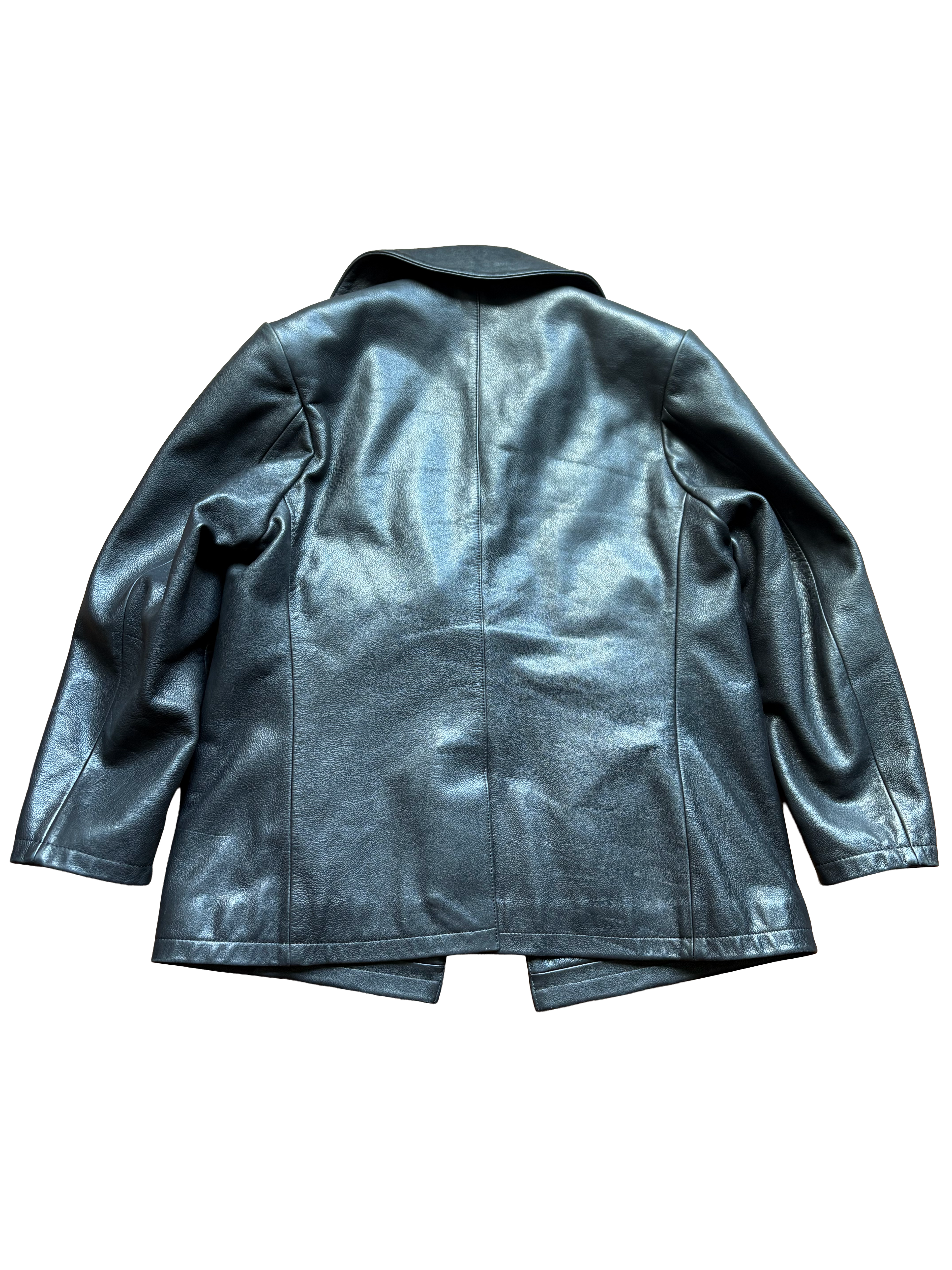 Chrome Hearts Double Breasted Leather Coat