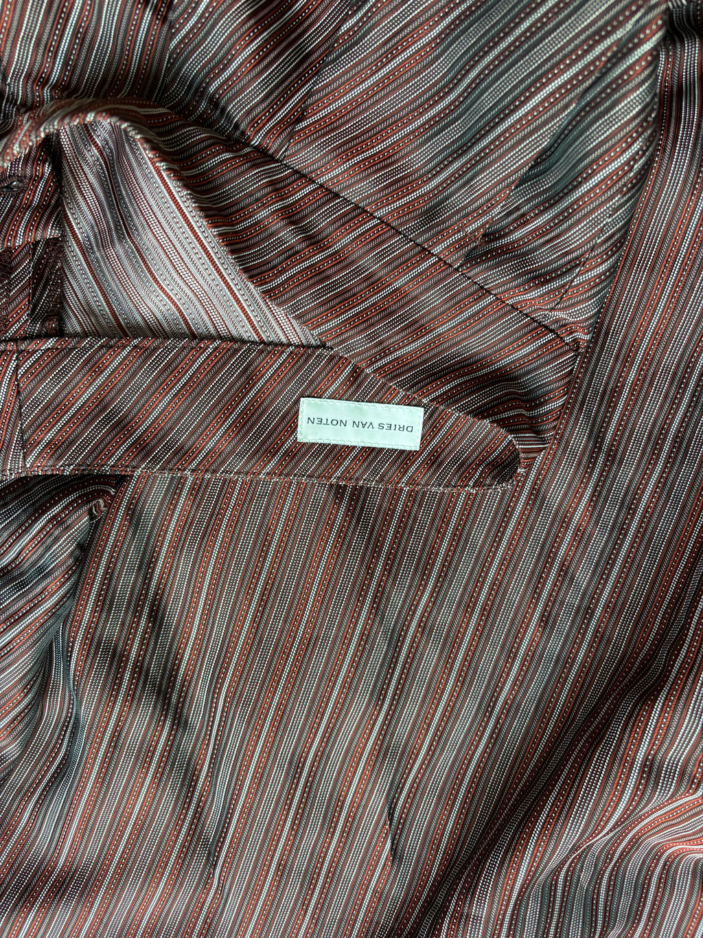 Dries Van Noten Pamplona Striped Pleated Wide-Leg Pants