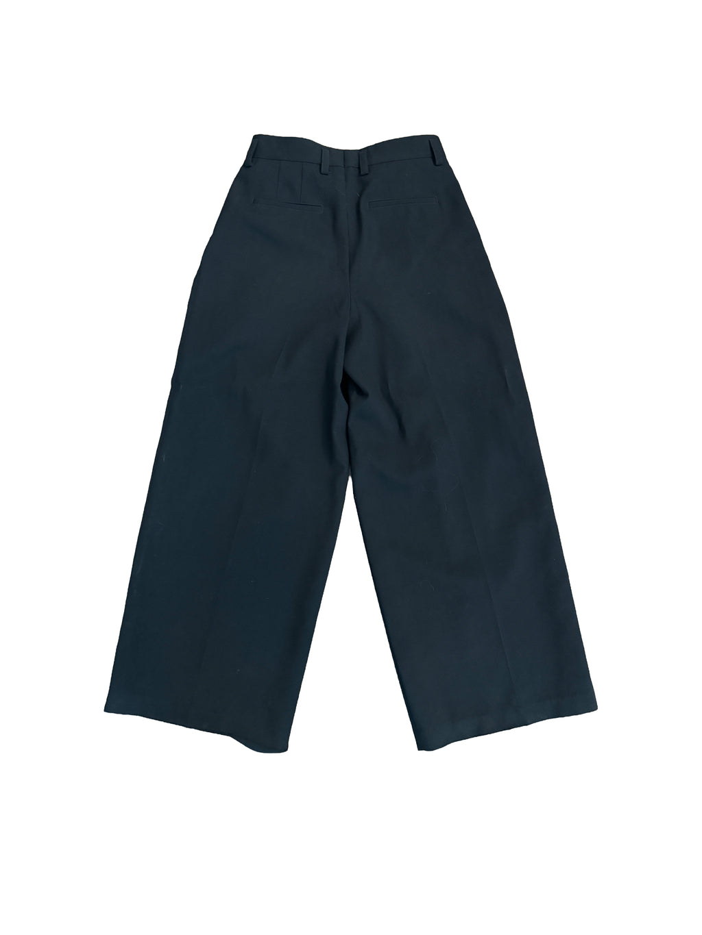 Jil Sander Wool Double Pleated Wide Leg Trousers