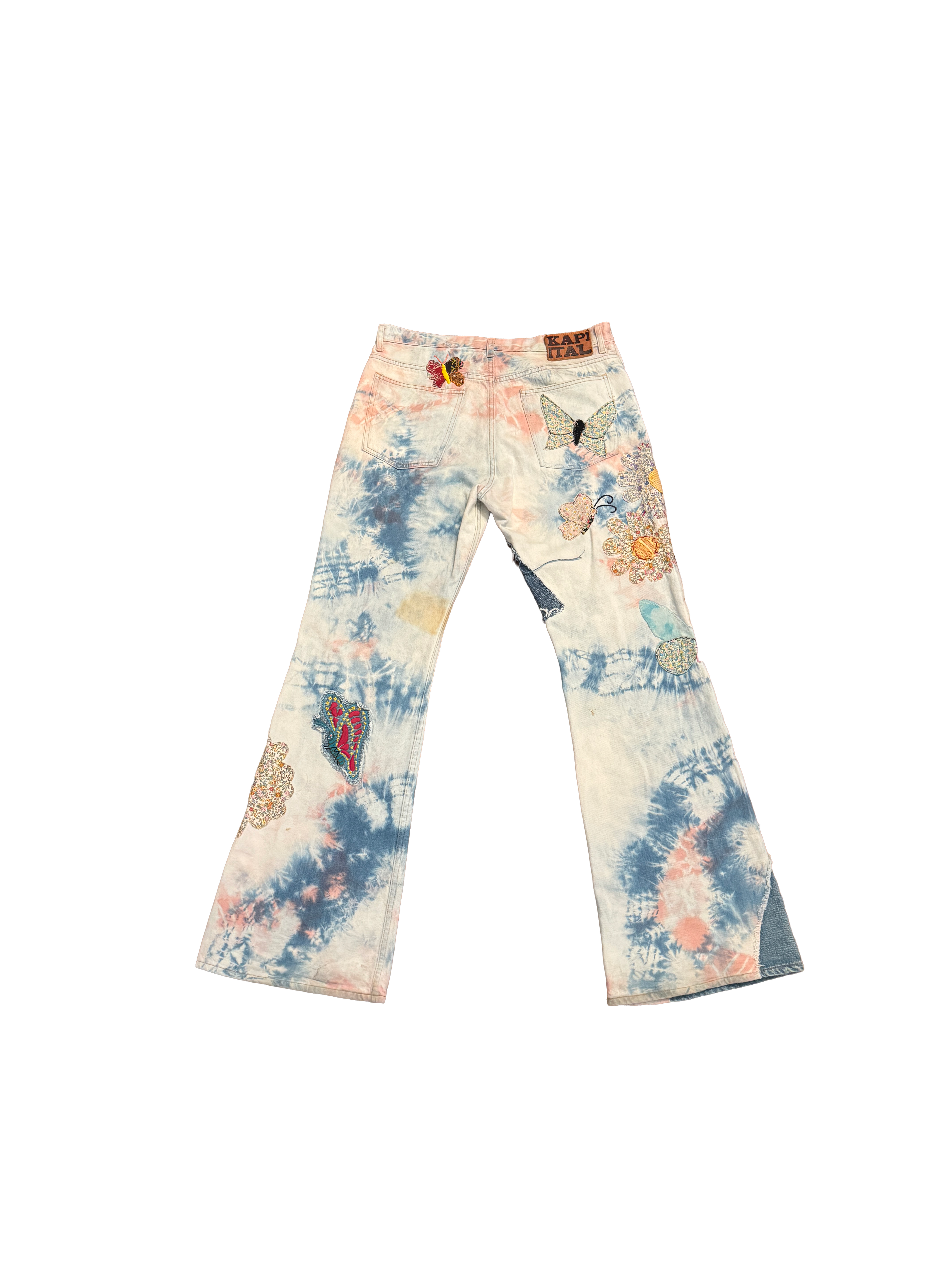 Kapital 12.5oz Crazy Papillon Flared Jeans