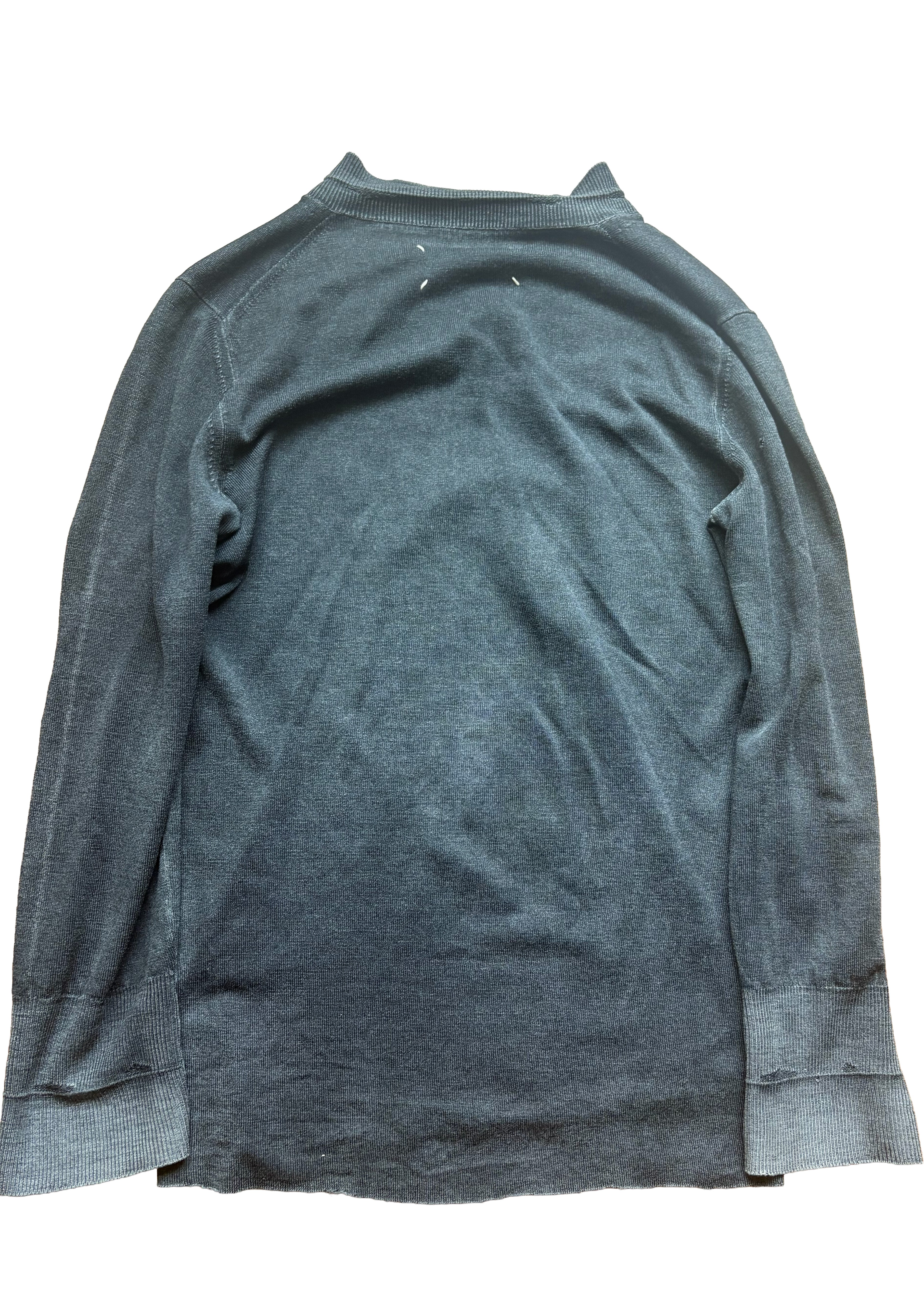 Maison Margiela Loose Gauge Distressed Knit Sweater