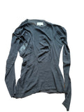 Maison Margiela Sheer Asymmetric Draped Shirt